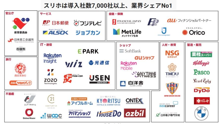 スリホの導入企業名